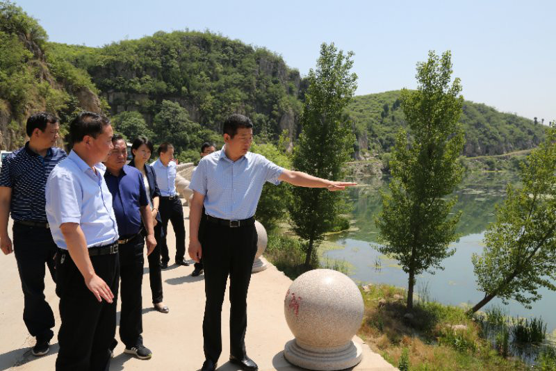 Mayor Wang Baoyu went to the Qiwei River National Wetland Park to guide the work and investigate the Wanquan Lake Scenic Area